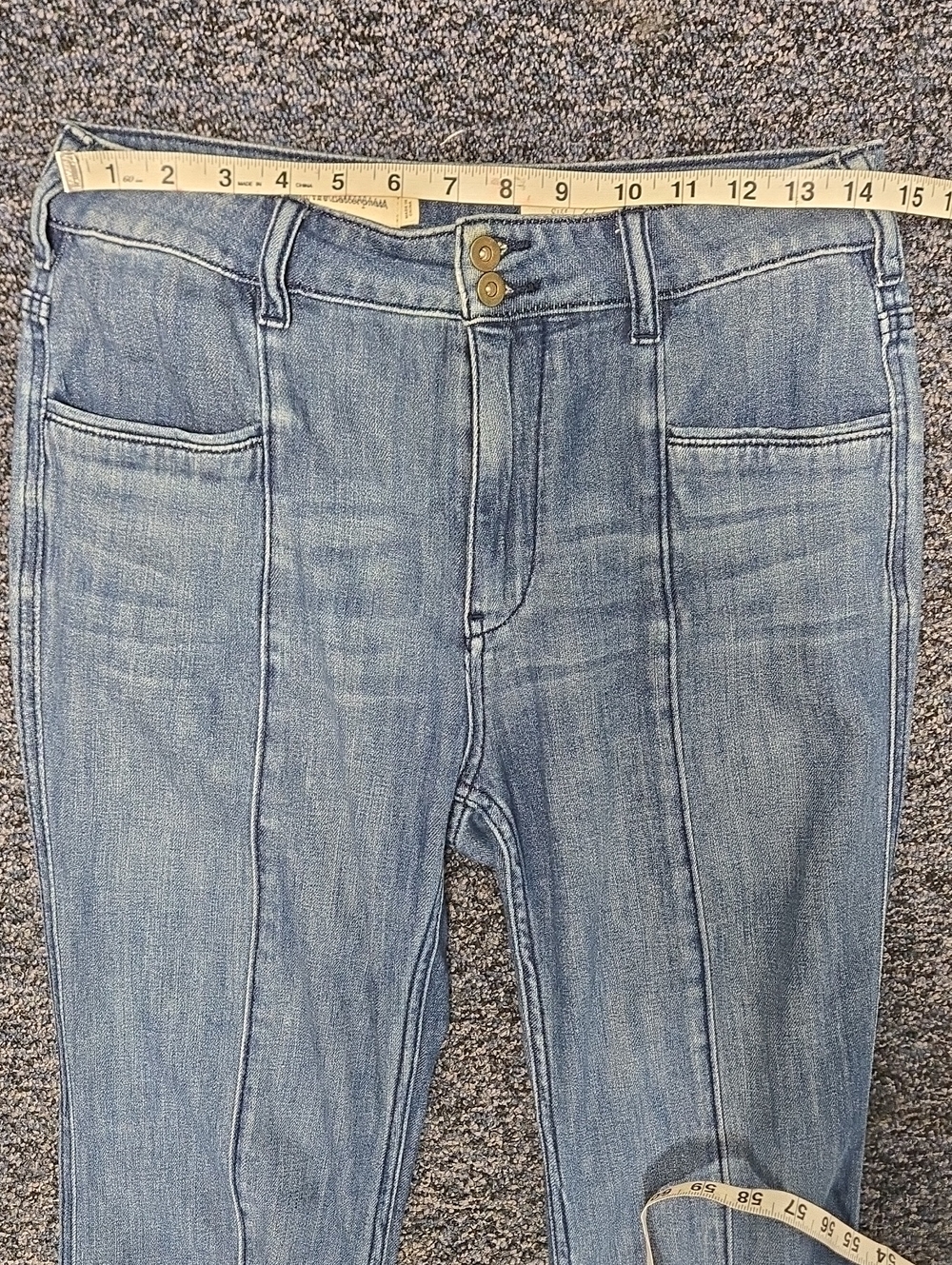 Anthropologie Pilcro and the Letterpress Ultra High-Rise Flare Jeans Size 27 - Picture 9 of 13